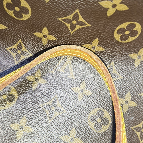 NEVERFULL MM Monogram Coated Canvas Brown