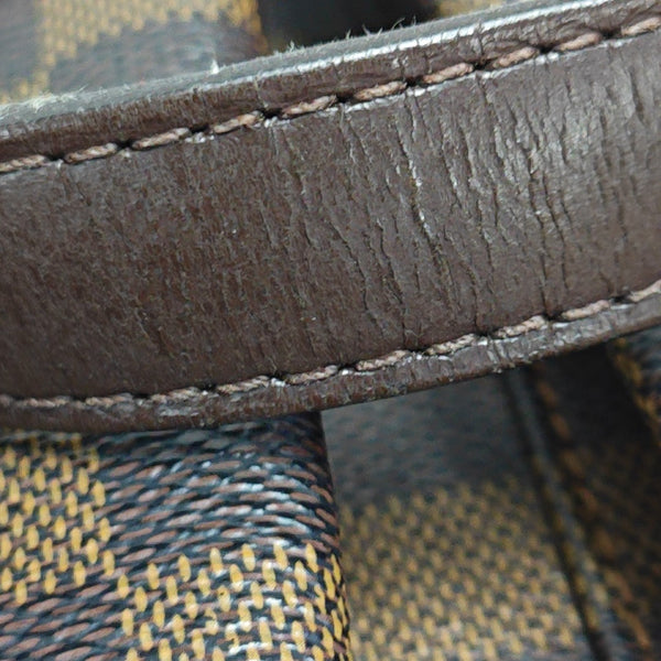 UZES Damier Ebene Coated Canvas Brown