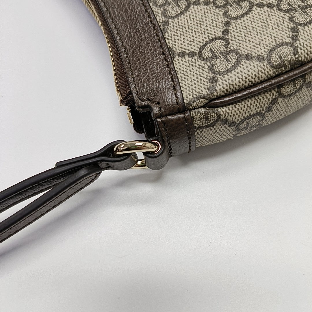Ophidia Mini Monogram Coated Canvas Gray