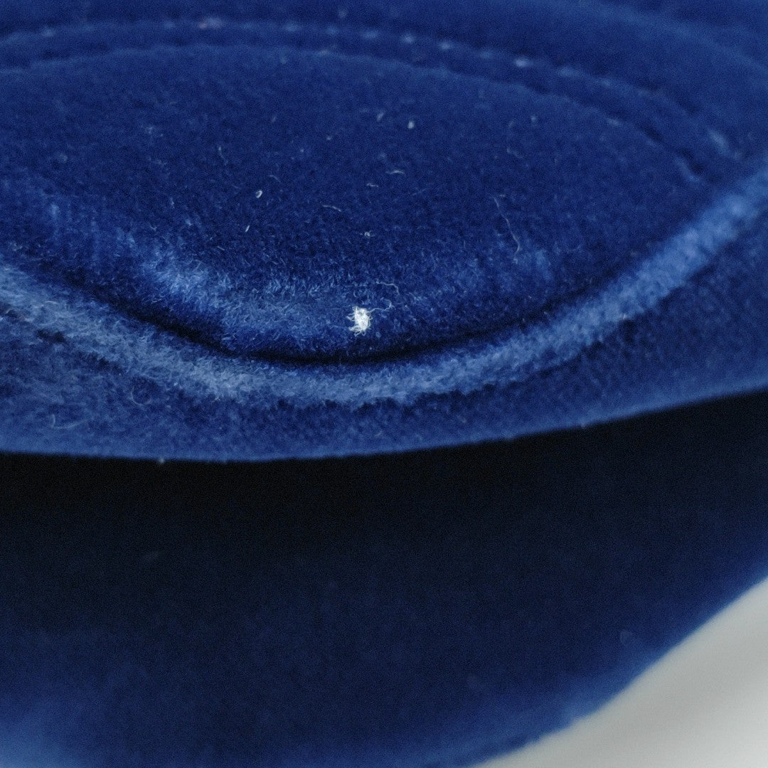 GG Marmont Medium Quilted Velvet Blue