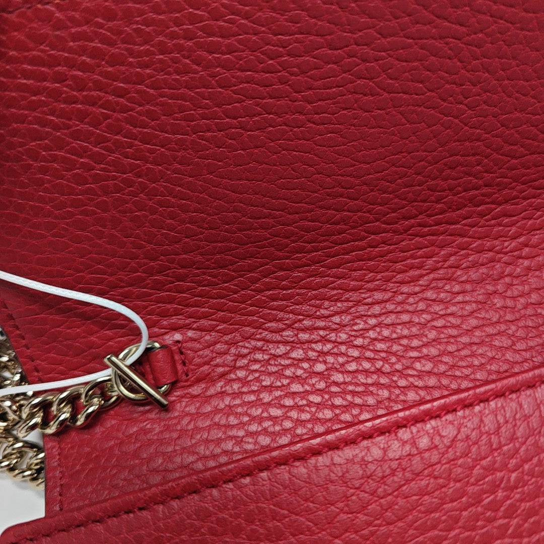 Calfskin Shoulder Bag Red