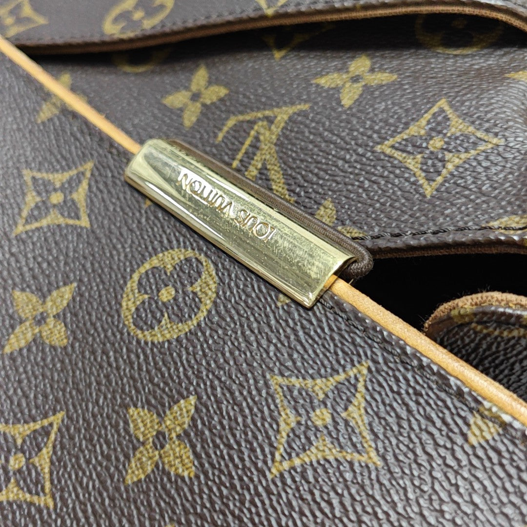 VALMY Monogram Coated Canvas Brown