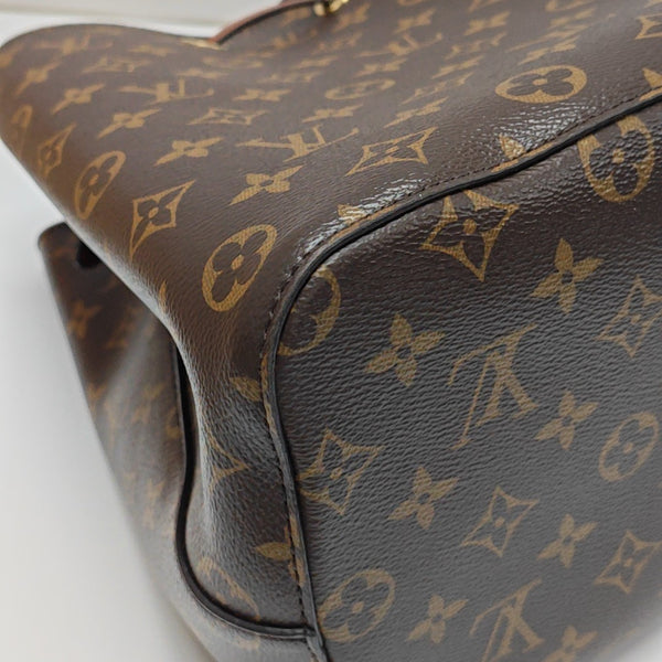 NÉONOÉ MM Monogram Coated Canvas Brown
