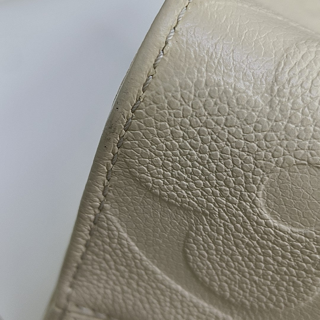 ONTHEGO MM Monogram Calfskin Beige