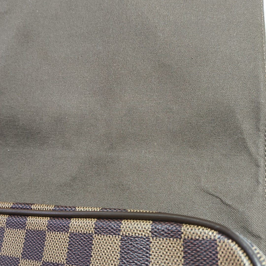 SHELTON MM Damier Ebene Coated Canvas Brown