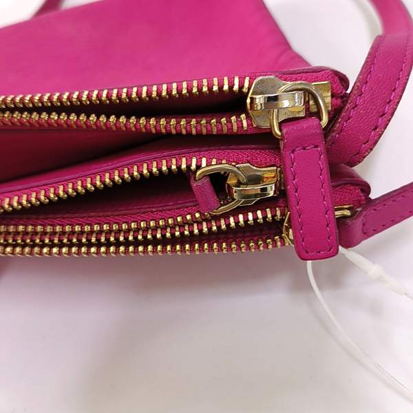 Authenticated pre-owned  TRIO Small Calfskin Pink - Crossbody Bag at Looply