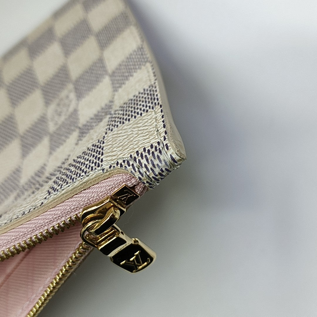 NEVERFULL MM Damier Azur Coated Canvas White