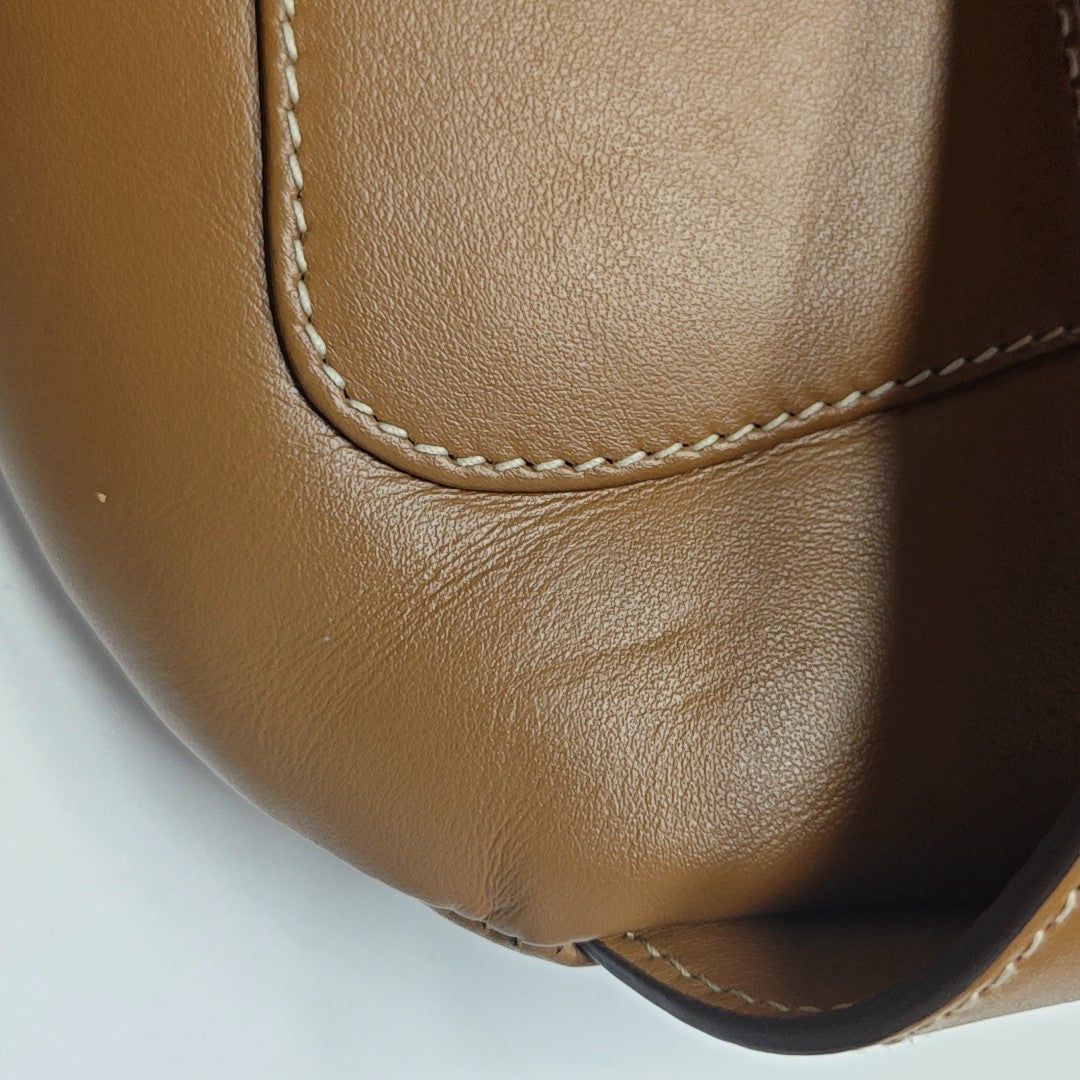 Two-Tone Waist Bag Calfskin Brown