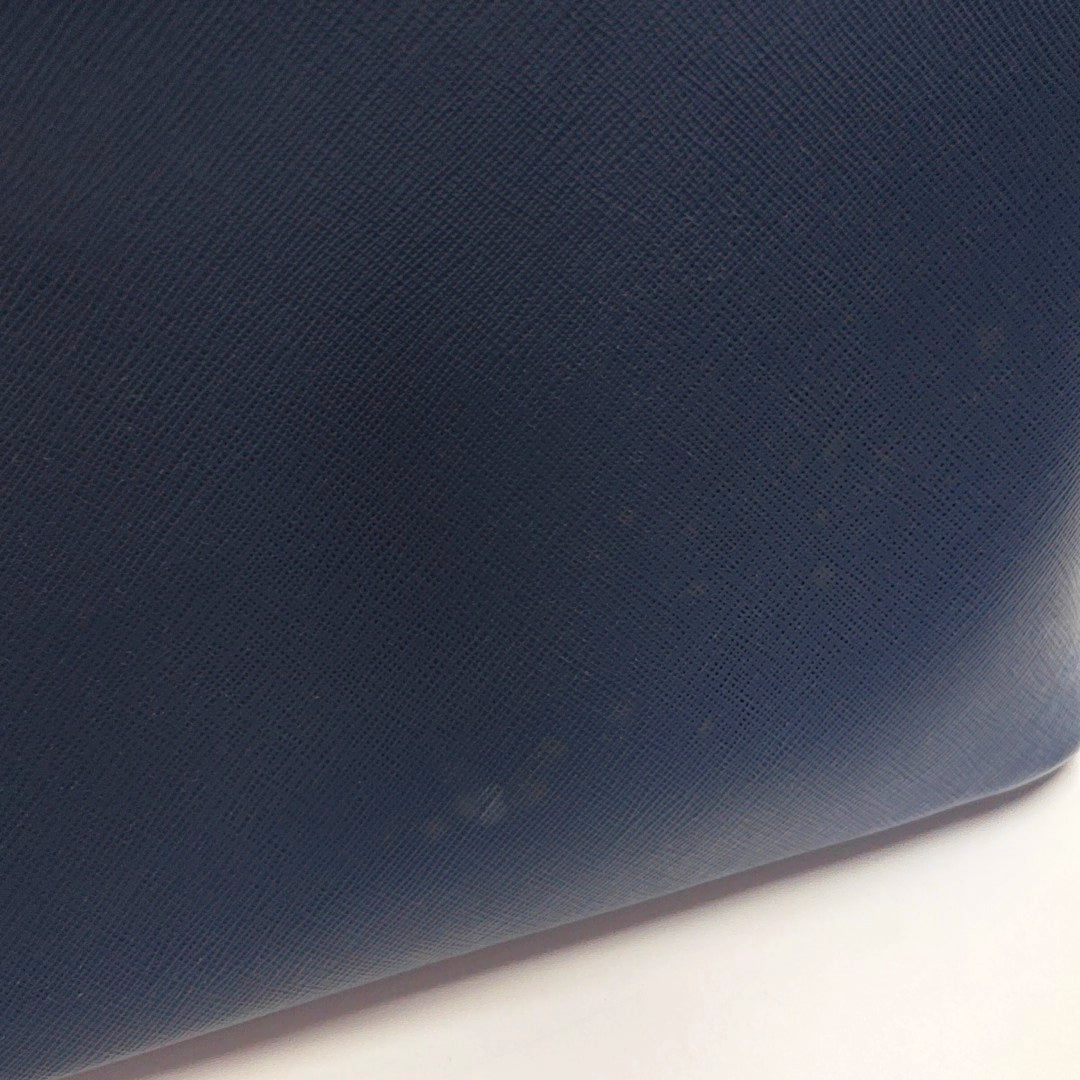 Authenticated pre-owned  Promenade Calfskin Blue - Top Handle Bag at Looply
