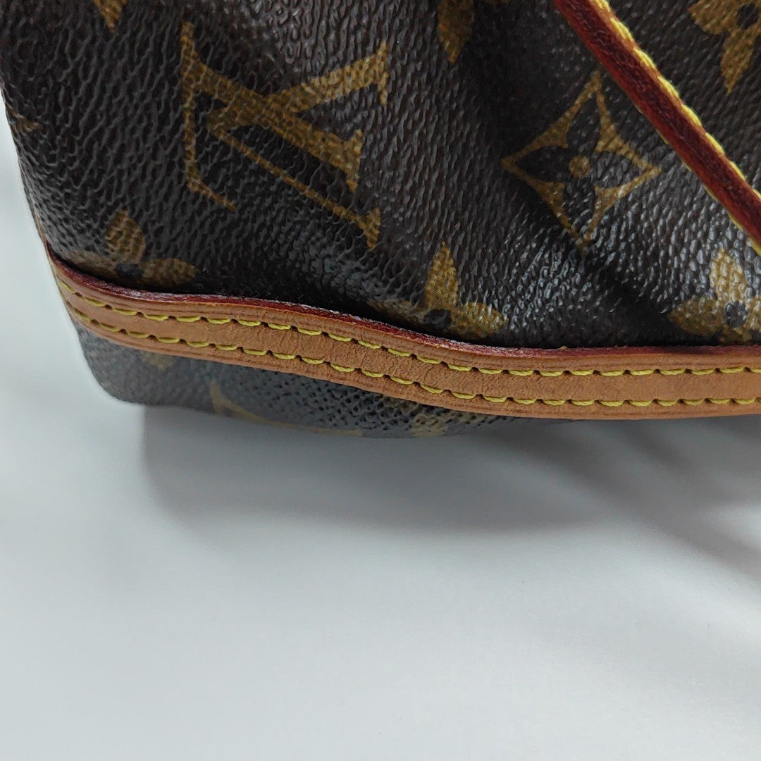 NÉONOÉ Nano Monogram Coated Canvas Brown