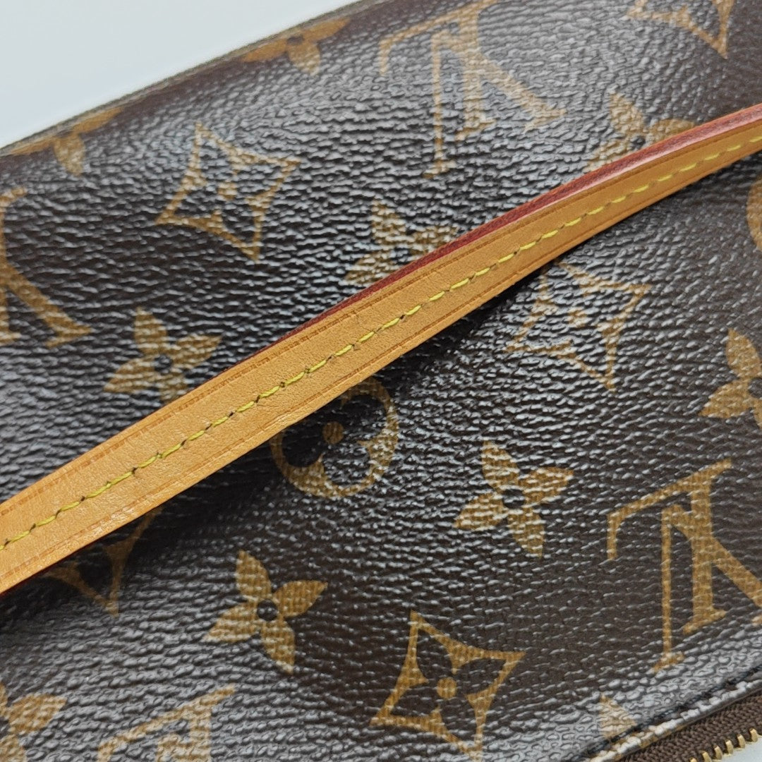ACCESSOIRES GM Monogram Coated Canvas Brown