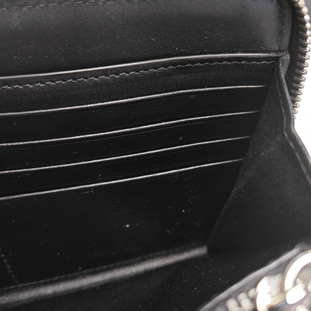 Coated Canvas Clutch Black