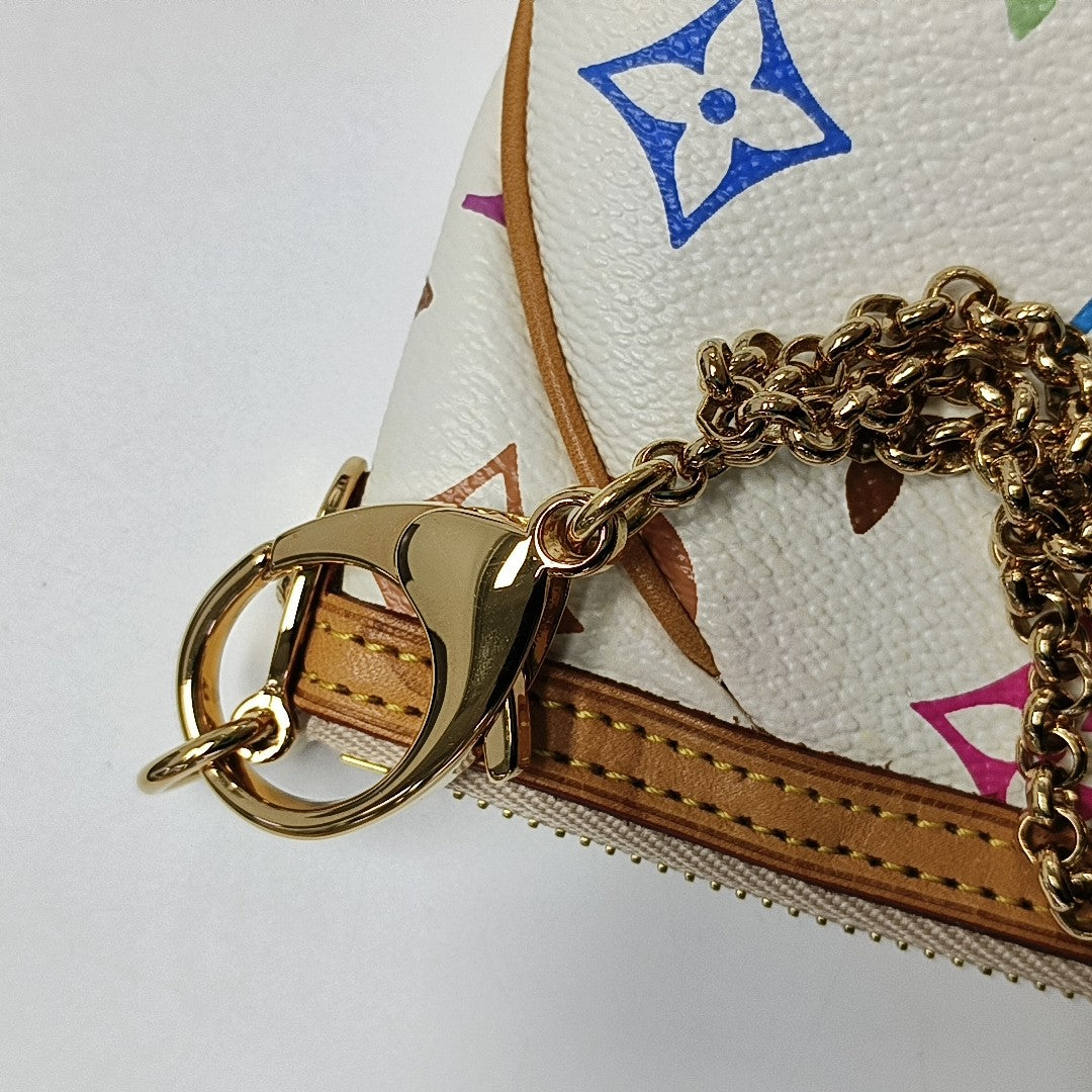 LV × TM VINTAGE MILLA Monogram Coated Canvas White