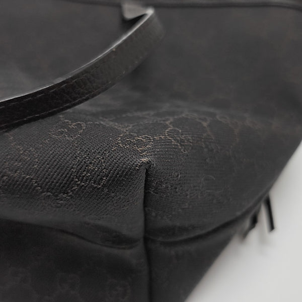 Monogram Canvas Tote Bag Brown