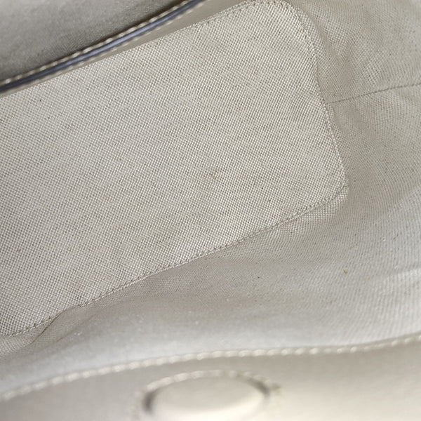 Monogram Coated Canvas Tote Bag Small Beige