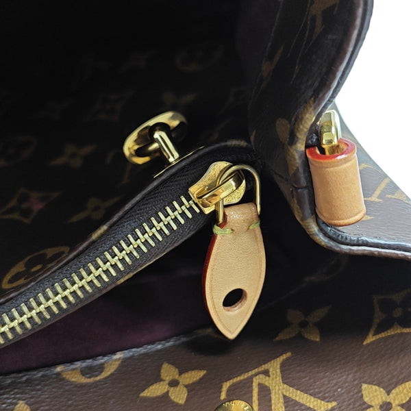 MONTAIGNE Monogram Coated Canvas Brown