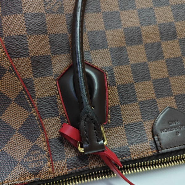 CAÏSSA MM Damier Ebene Coated Canvas Brown