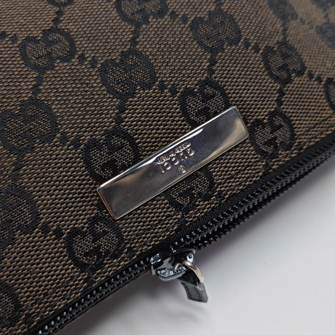 Monogram Canvas Top Handle Bag Brown