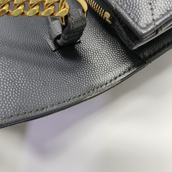 MONOGRAM Medium Chevron Calfskin Gray