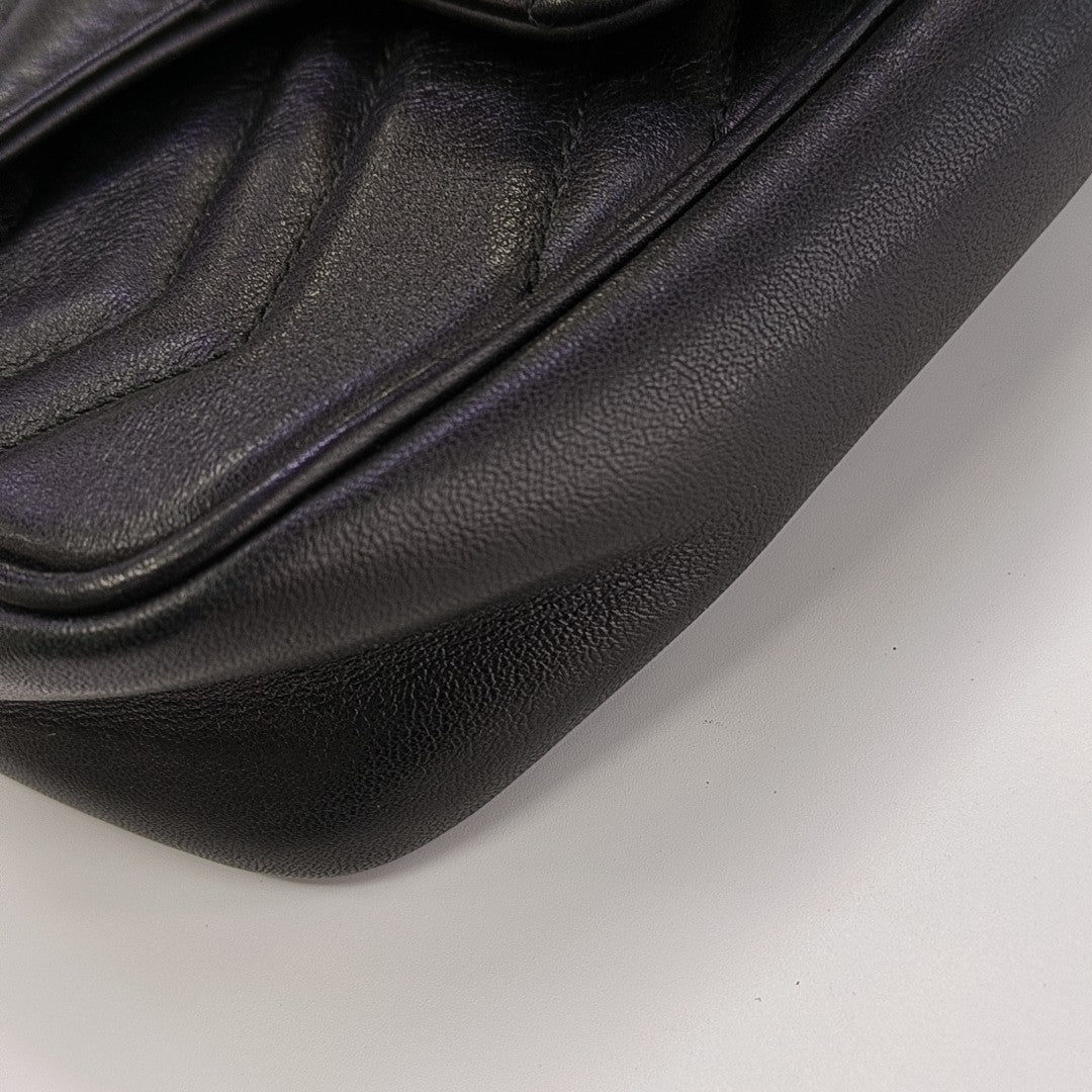 GG Marmont Mini Quilted Calfskin Black