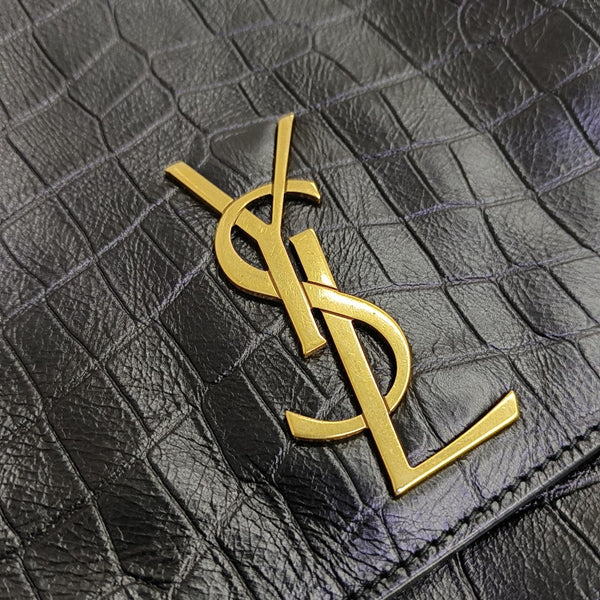 Calfskin Shoulder Bag Black