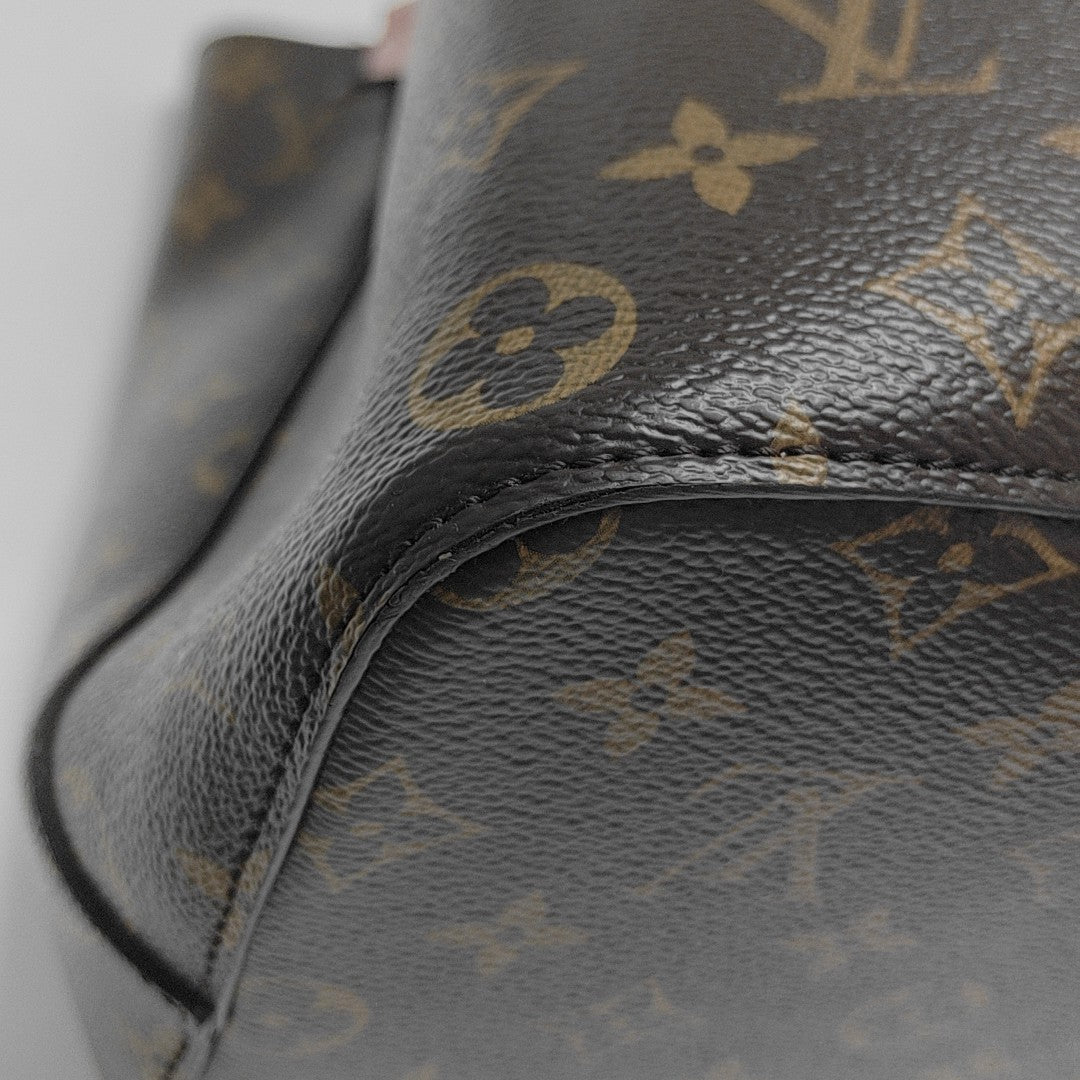 NÉONOÉ MM Monogram Coated Canvas Brown
