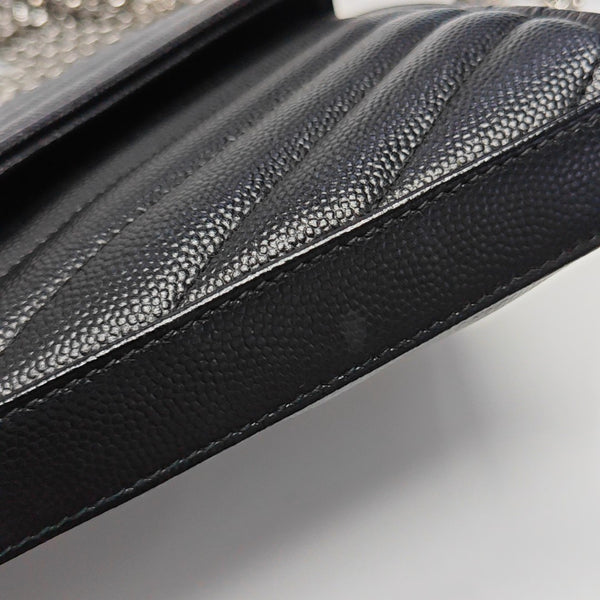 MONOGRAM Medium Chevron Calfskin Black