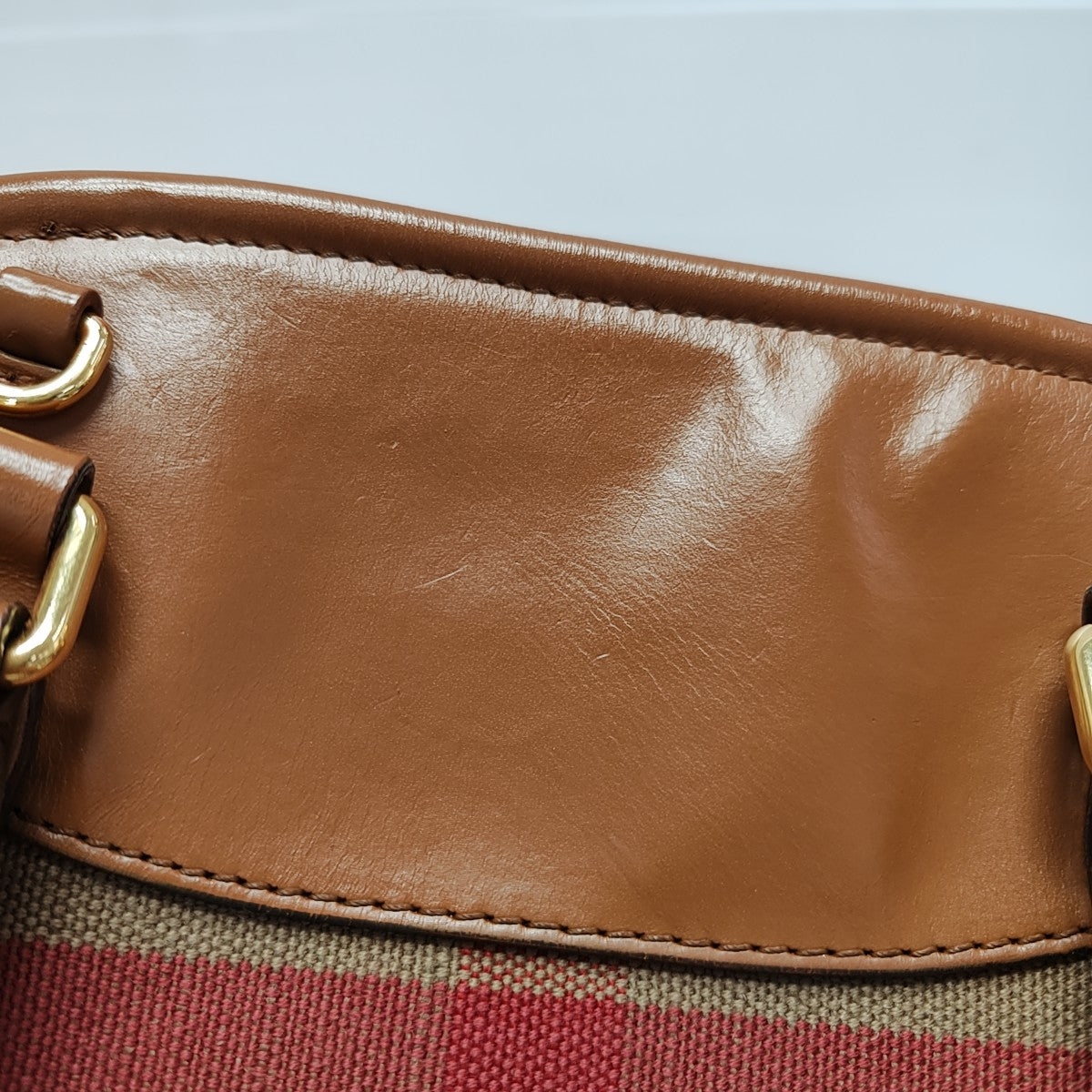 Canvas Shoulder Bag Brown