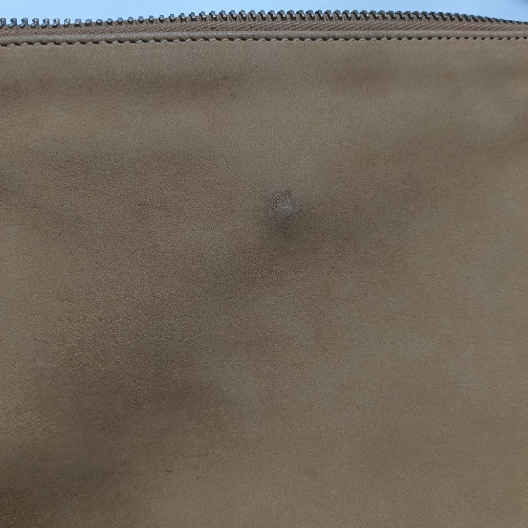 Fabric Top Handle Bag Brown