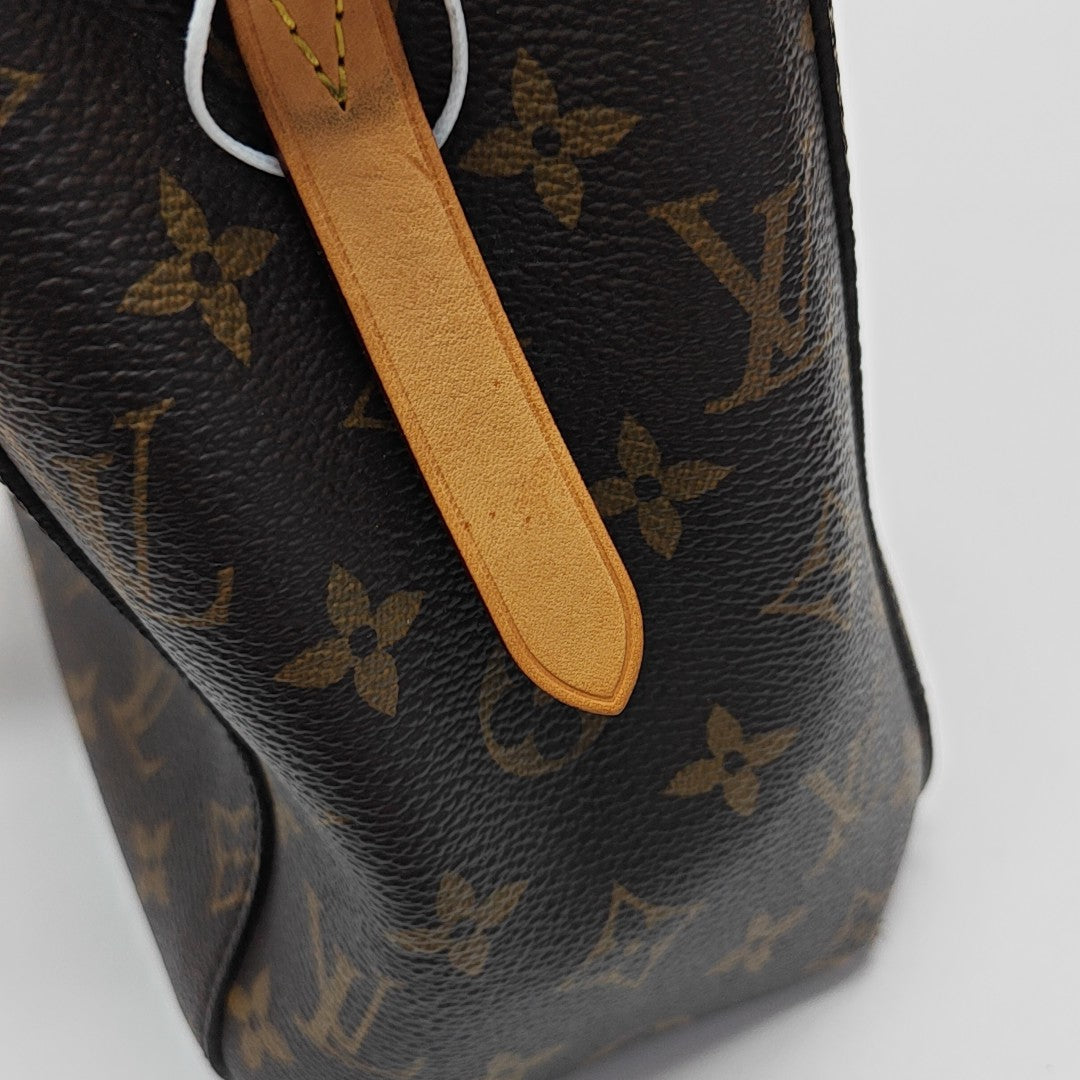 MONTAIGNE BB Monogram Coated Canvas Brown
