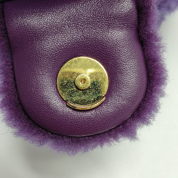 Fabric Shoulder Bag Purple