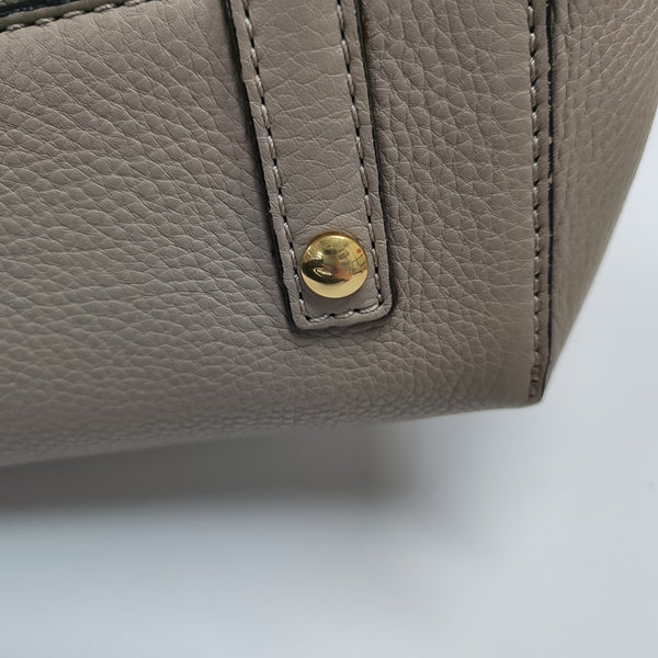 The Belt Large Calfskin Gray
