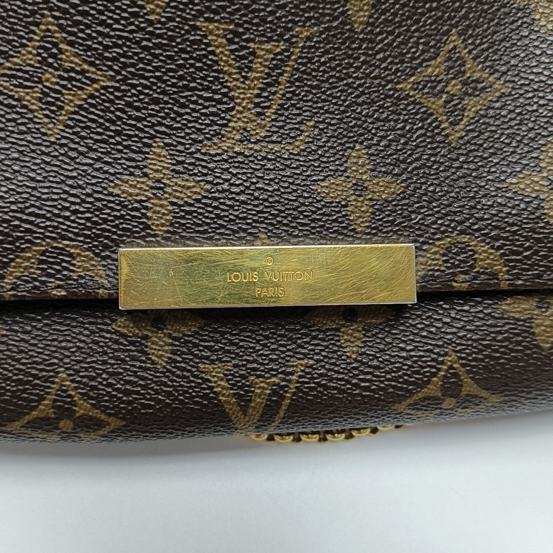 FAVORITE PM Monogram Coated Canvas Brown