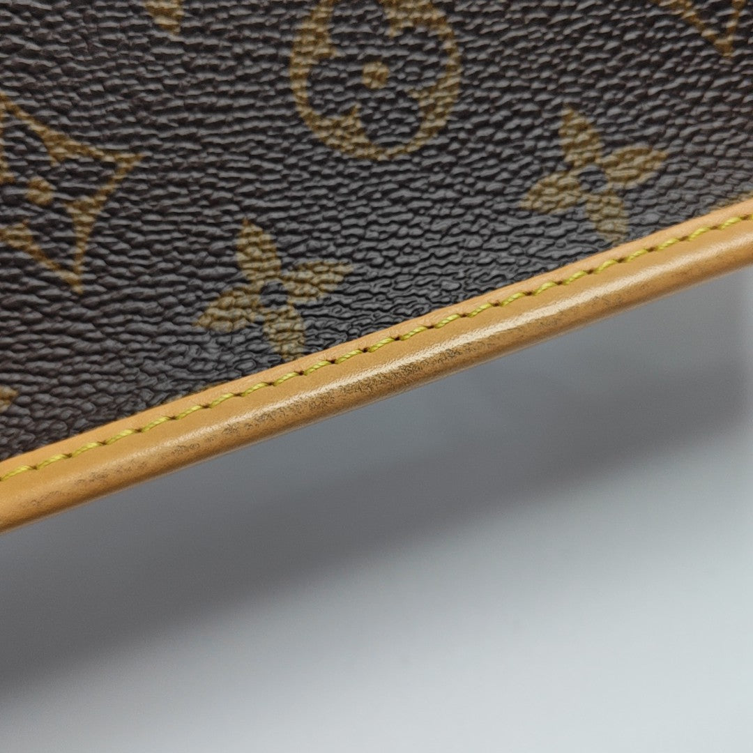 DIANE Nano Monogram Coated Canvas Brown