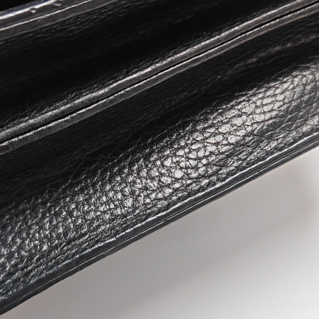 Interlocking G Small Calfskin Black