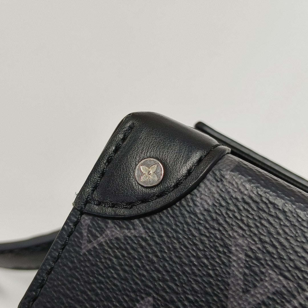 STEAMER Mini Monogram Coated Canvas Black