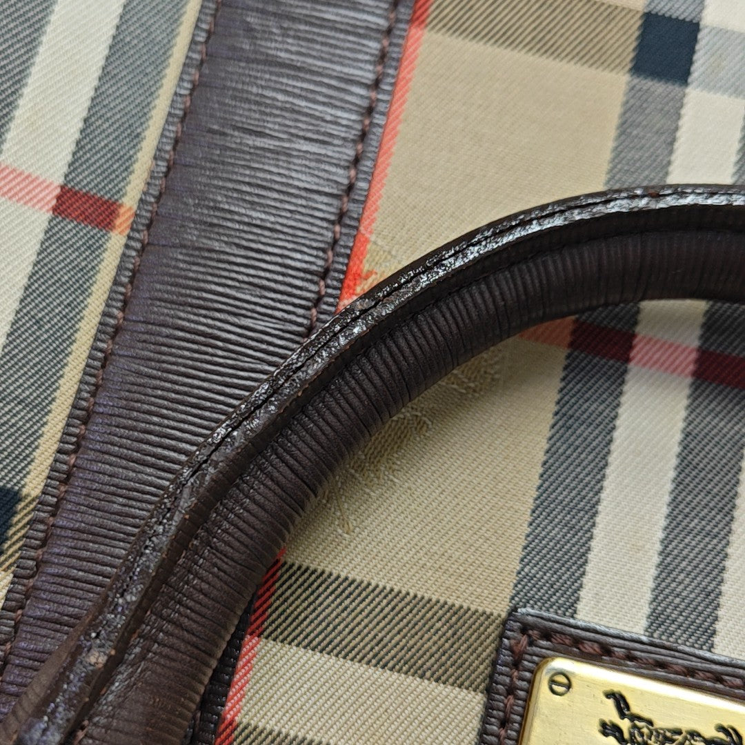 Canvas Top Handle Bag Beige