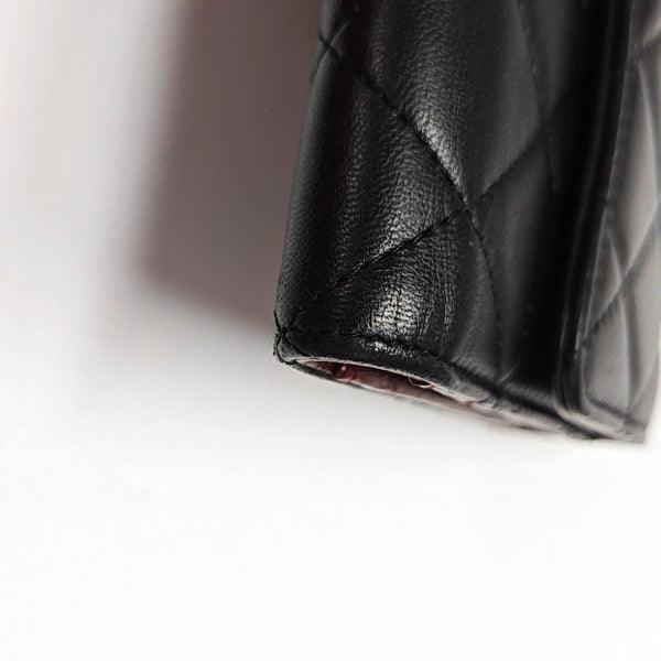 CLASSIC FLAP Mini Quilted Lambskin Black Wallet