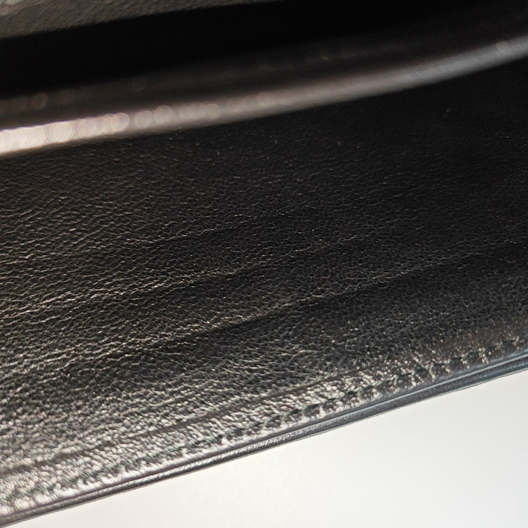 Olimpia Calfskin Black Wallet