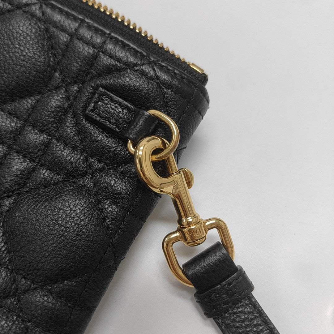 Dior Caro Large Calfskin Black