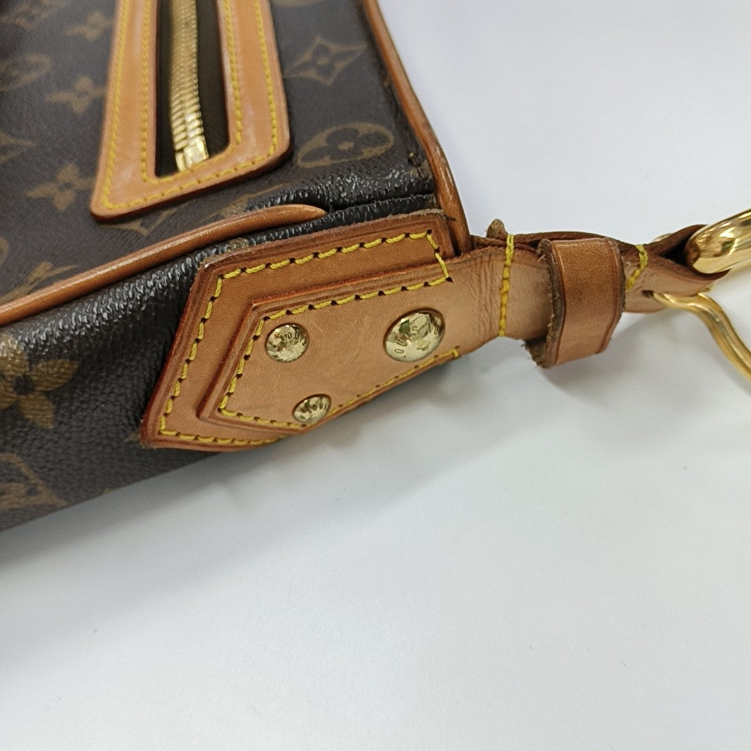 HUDSON GM Monogram Coated Canvas Brown