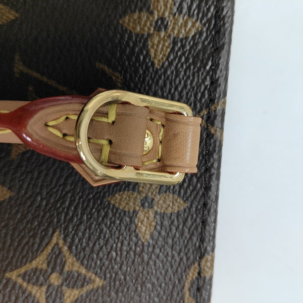 SAC PLAT Mini Monogram Coated Canvas Brown