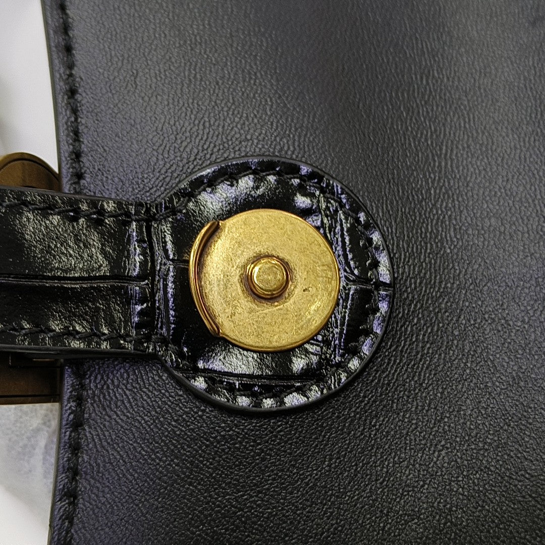 Downtown Super Mini Calfskin Black