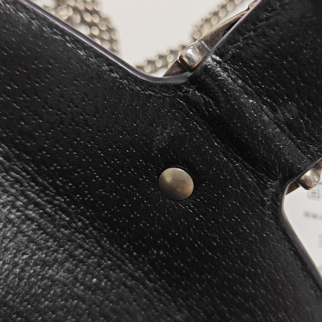 Dionysus Super Mini Monogram Denim Black