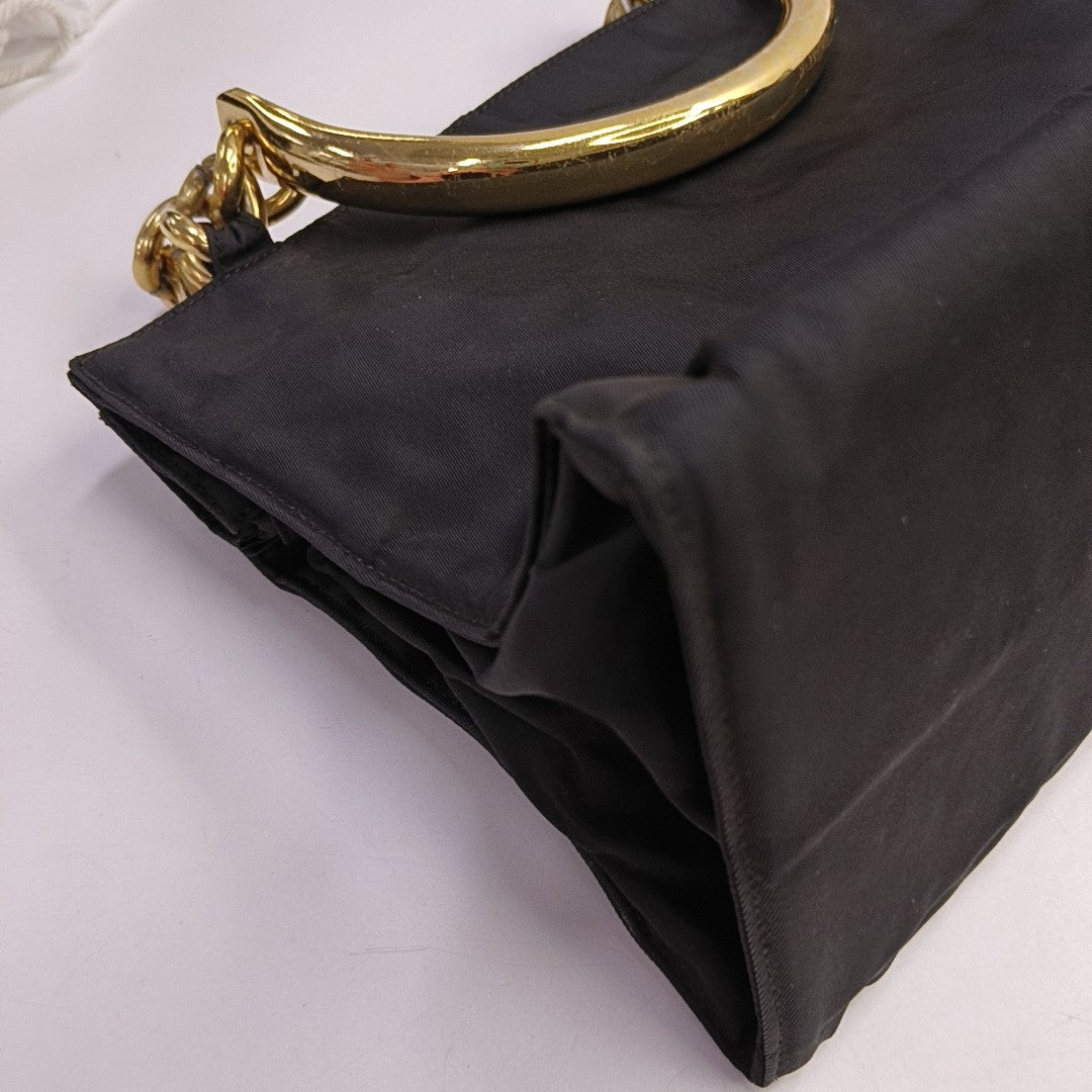 Bolso bandolera de nailon, nailon negro