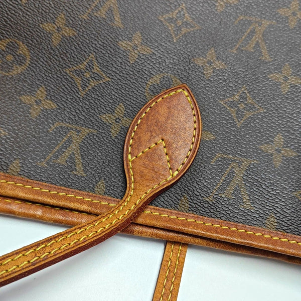 NEVERFULL MM Monogram Coated Canvas Brown