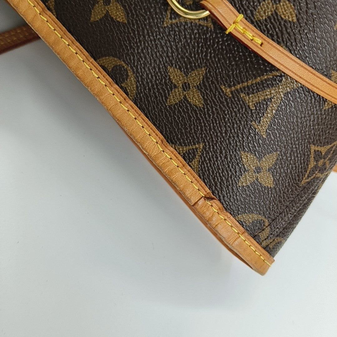 NEVERFULL GM Monogram Coated Canvas Brown