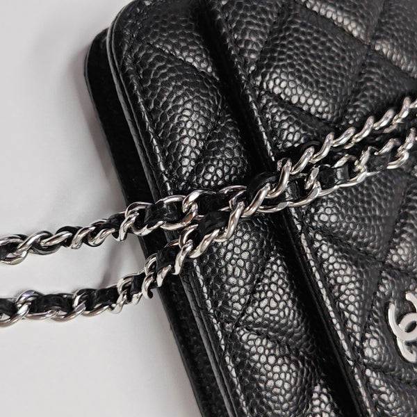 WOC Quilted Grained Calfskin Black