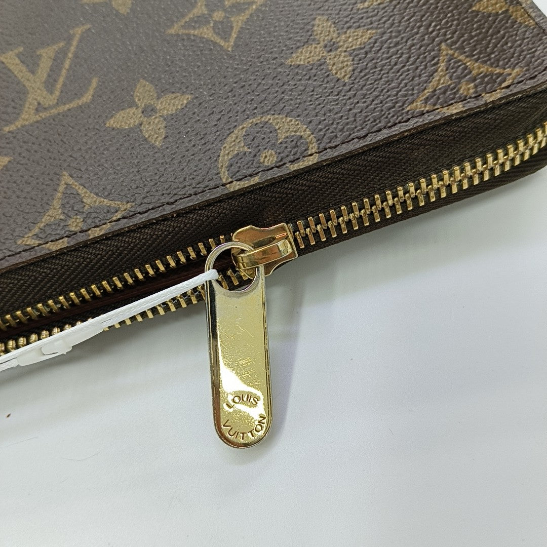 ZIPPY Monogram Coated Canvas Brown Wallet