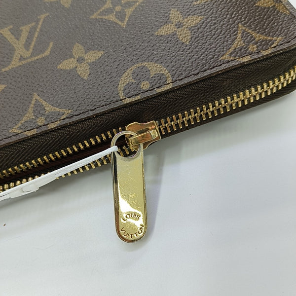 ZIPPY Monogram Coated Canvas Brown Wallet